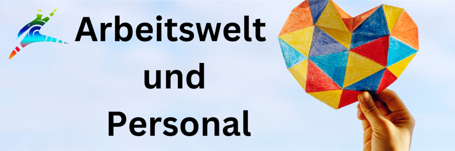 Buntes Herzsymbol für Vielfalt und Teamarbeit in der Arbeitswelt