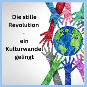 Bunte Hände um eine Weltkugel als Symbol für Veränderung und Zusammenarbeit