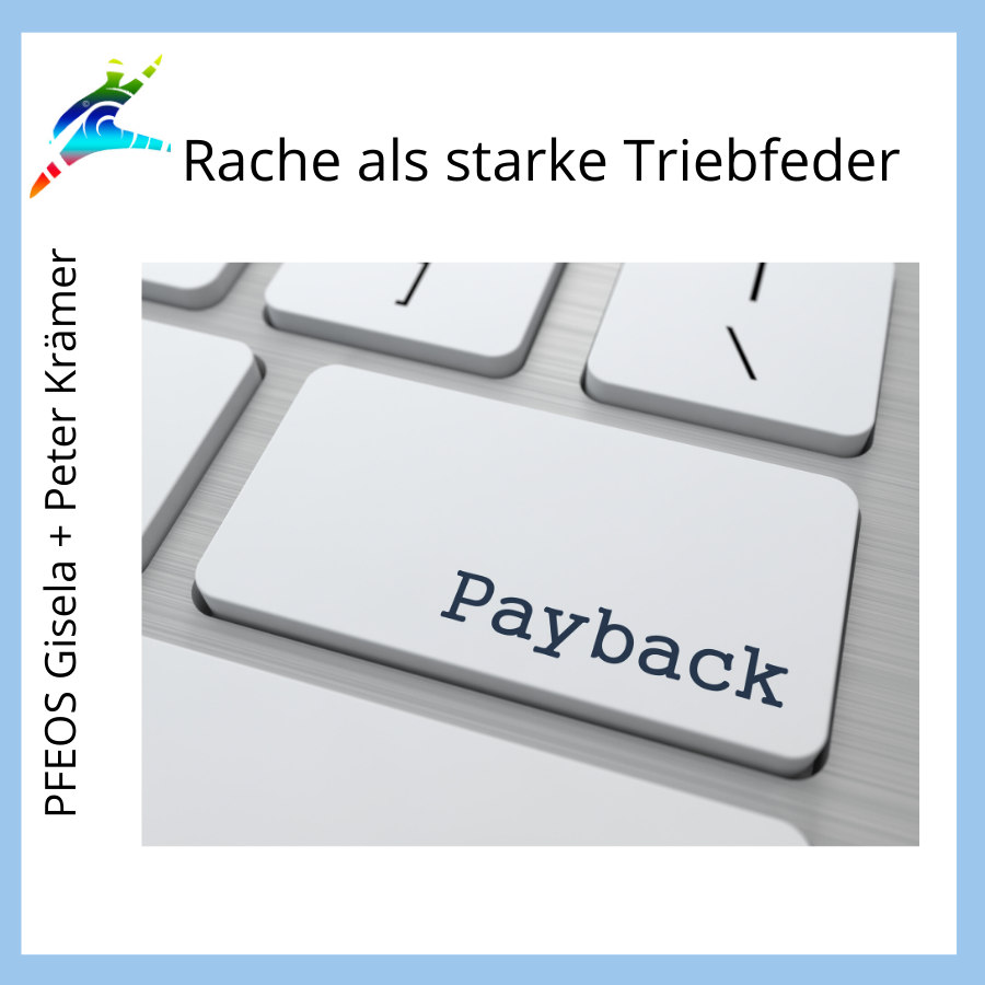 Computertaste mit der Aufschrift „Payback“ als Symbol für Vergeltung & Rach